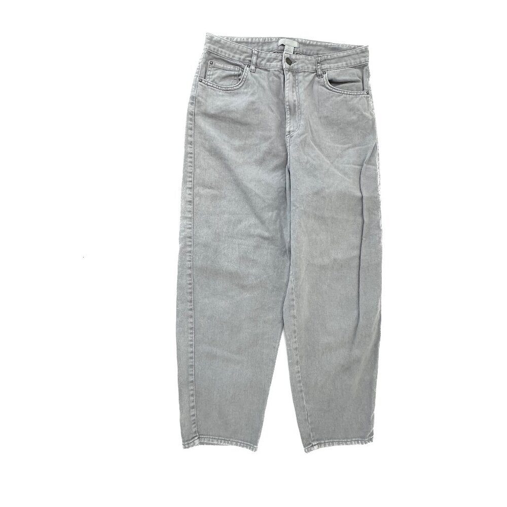 H&M Balloon Leg Women's size 8 Gray Denim jeans‎